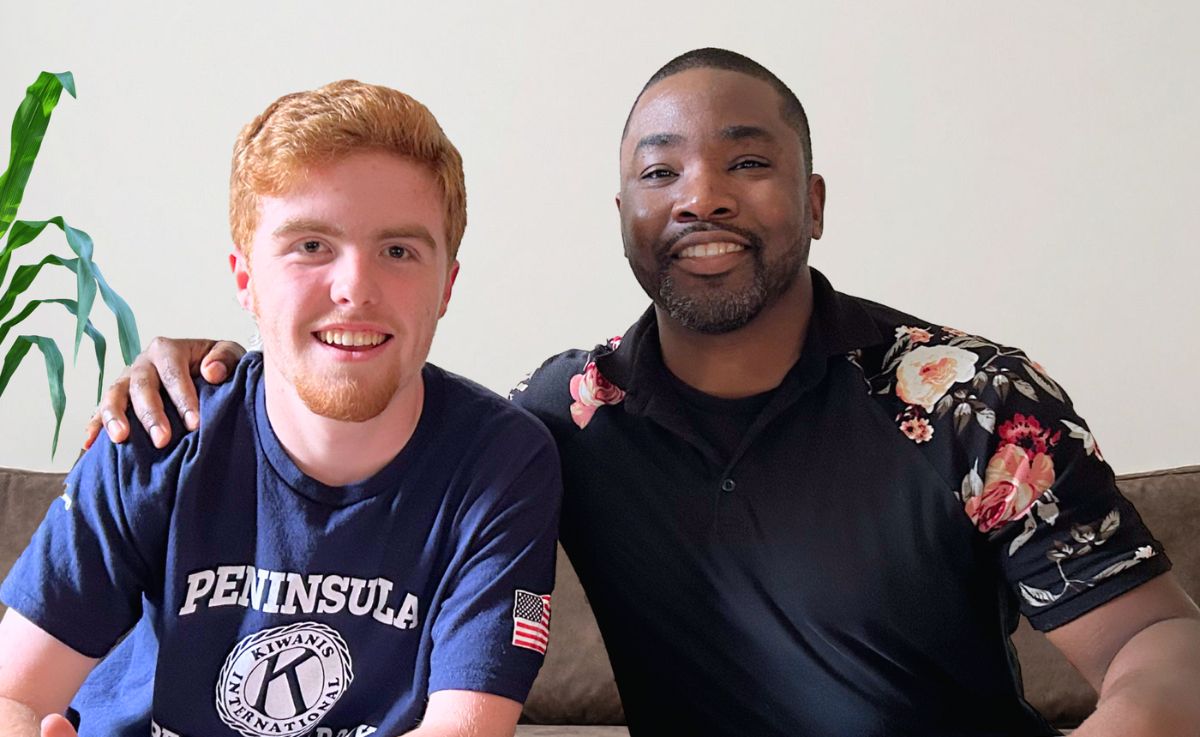 Image of a girl with developmental disability working in wood shop