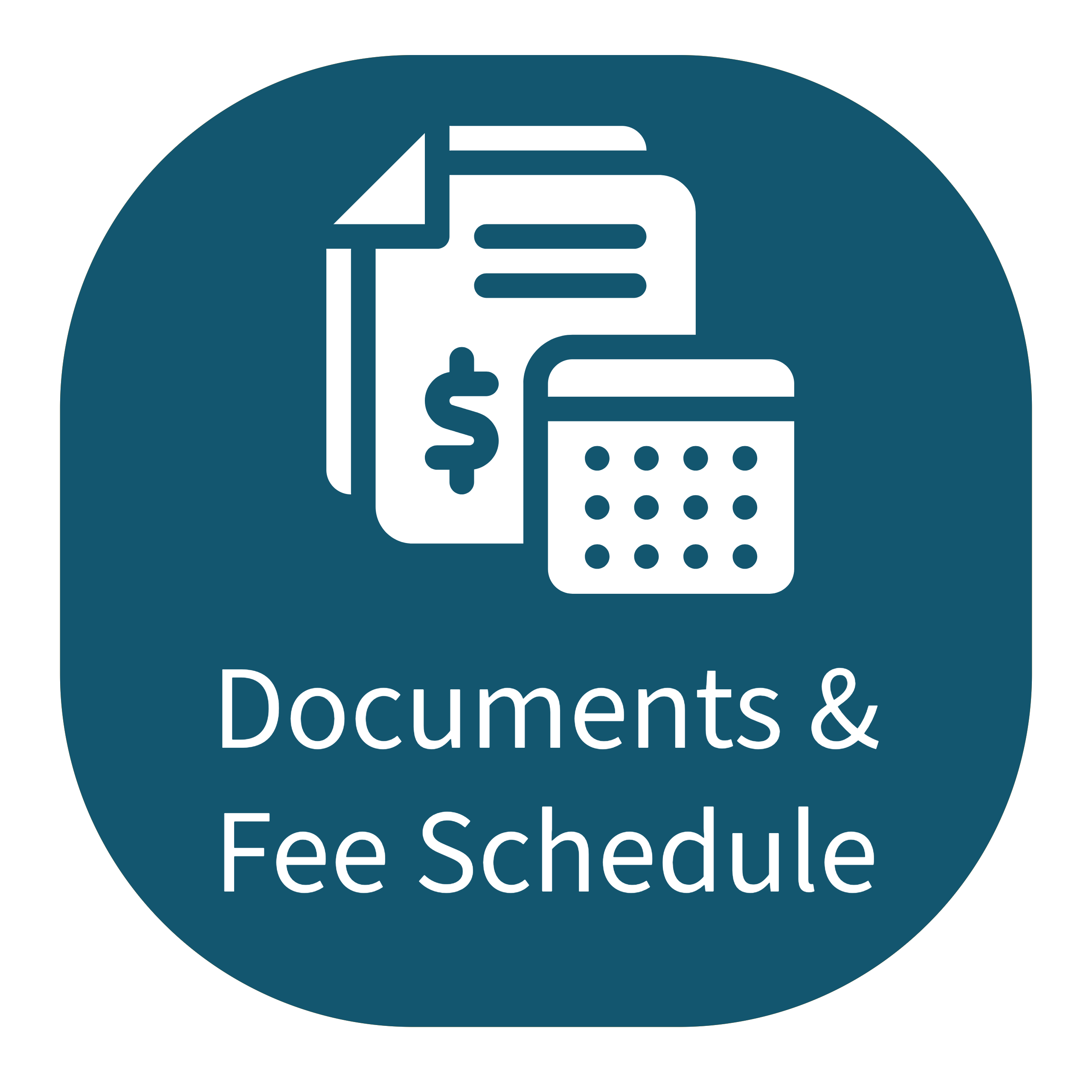 Documents and Fee Schedule